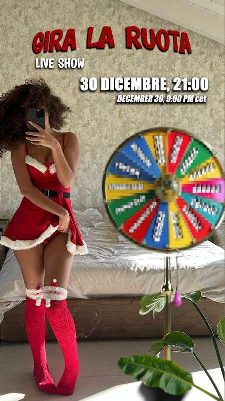 il 30 dicembre alle 21:00 farò l'ultima LIVE dell'anno e sar..