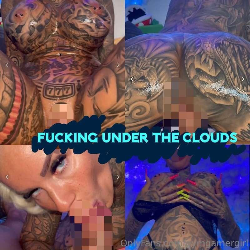💧 Fucked under colorful clouds ☁️😱 Very hot, oily porn 💦 Cow..
