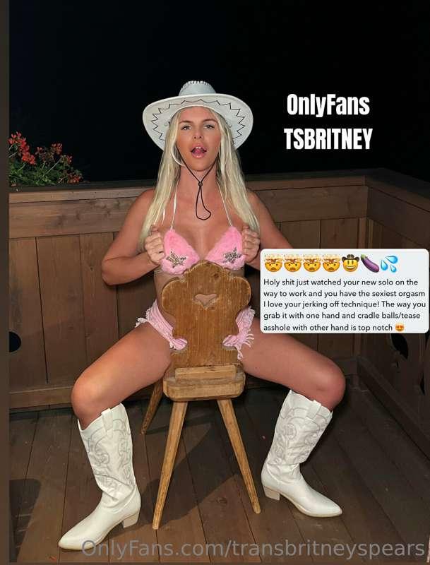 Have you watched my solo cowgirl Barbie video on @tsbritney?..