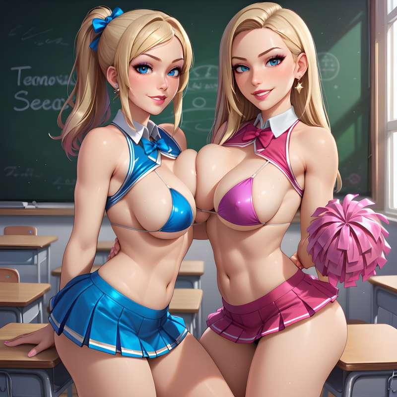BONUS PHOTOS - The Ballbusting Cheerleader Sisters