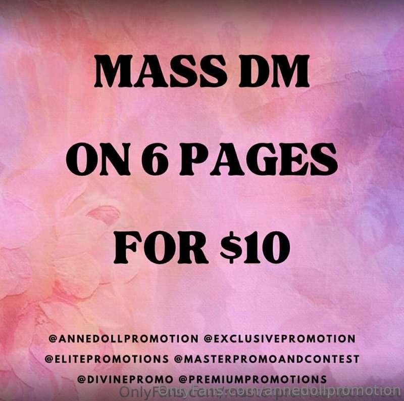 Mass DM is the best for exposure, and now I offer Mass DM on..