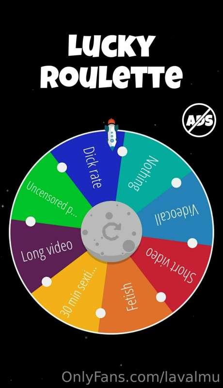 🎊Let's play lucky roulette!!!😯🎉
Give a little excitement to ..