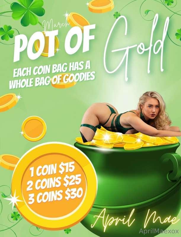 Happy St Patrick’s day ☘️ Each coin has a naughty bundle in ..