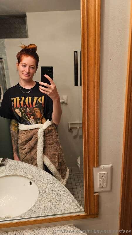 Just a selfie from a sick girl. I'm feeling better than I wa..