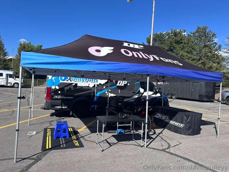 Thursdays, we typically set up our tents and fan interaction..