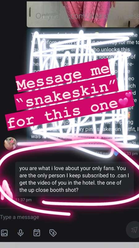 Message me “snakeskin” for this one 😍 don’t miss it for thos..
