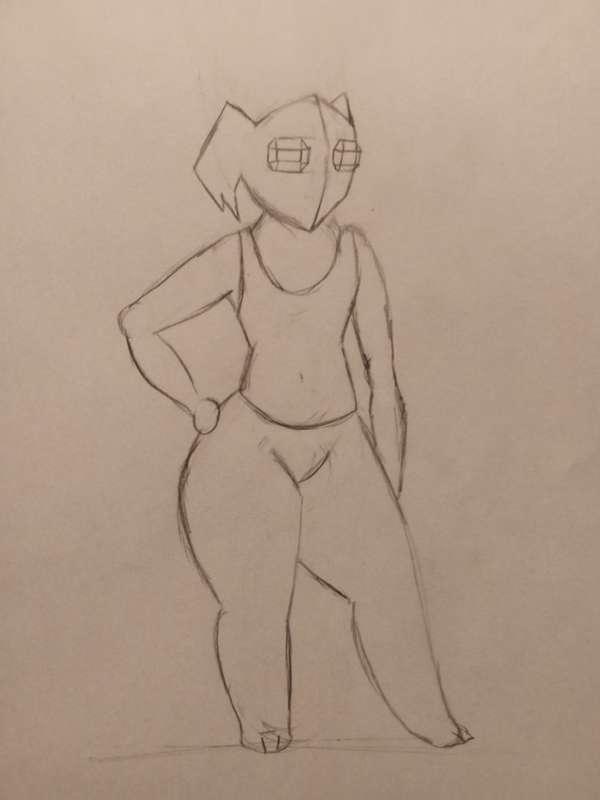 Sableye Sona Sketch (+ Lineart)