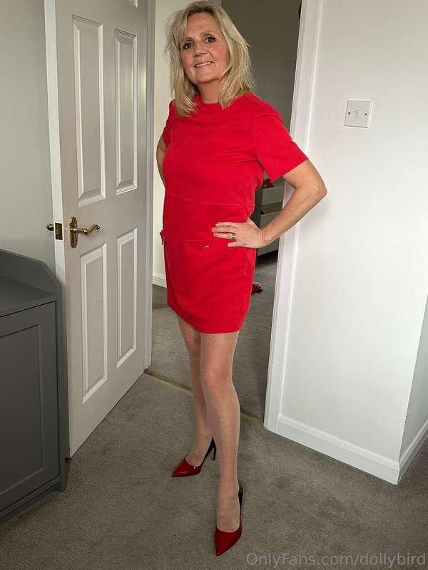 Work dress, as you will notice I didn't bother with knickers..