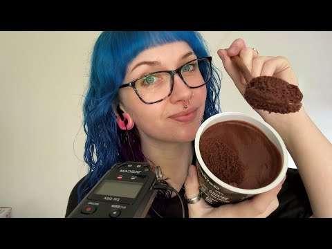 📣 EARLY ACCESS 📣 ASMR Eating Chocolate Protein Mousse & Spoon Noms/Licks