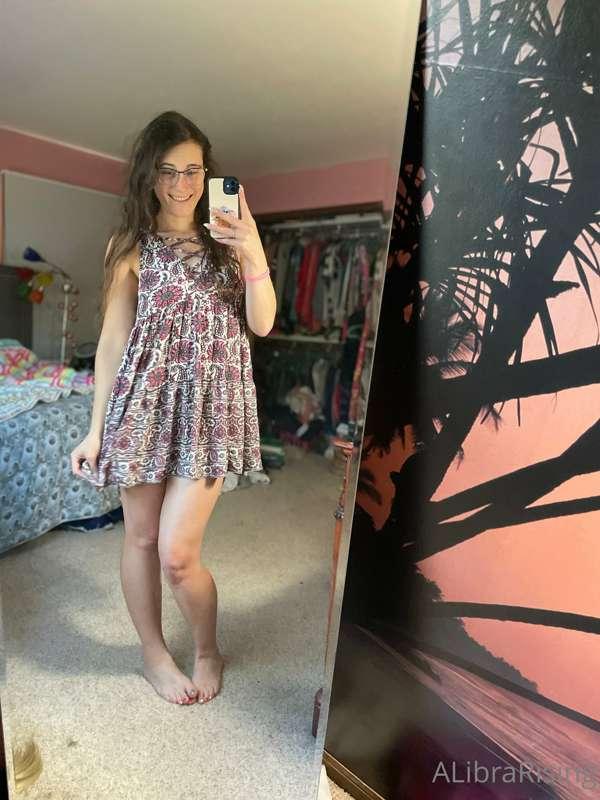 This dress shrunk a bit in the washer, so now it’s kinda sho..