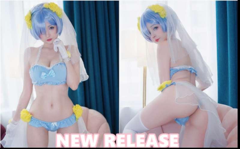 Rem in her bridal bikini is coming your way today <3