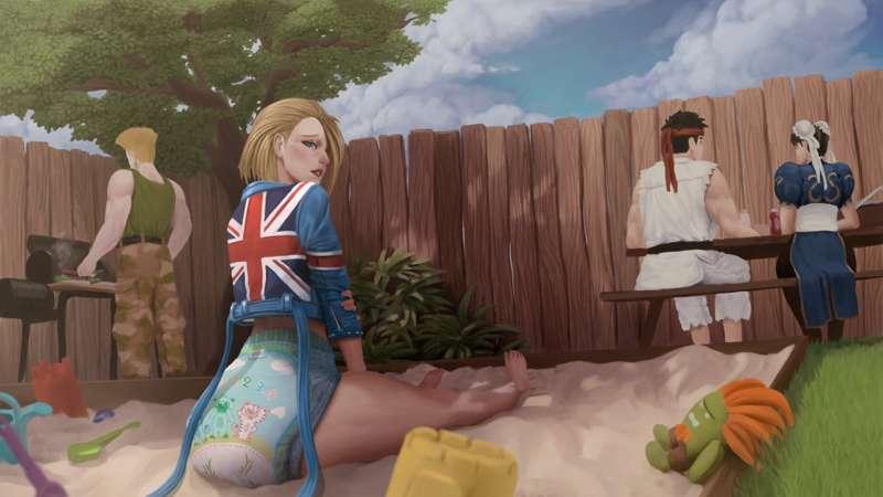 cammy from street fighter alts video psd