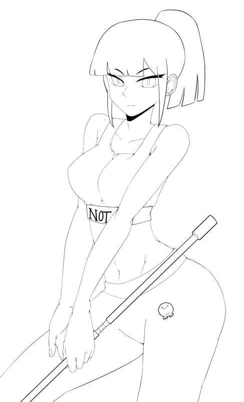 Yumi lineart + flat color