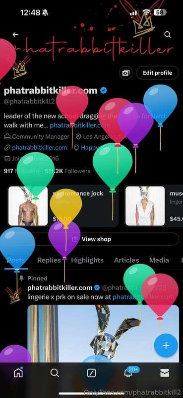 balloons on my page… ☺️