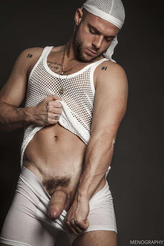 Aaron frew and his thick uncut cock just gagging to be sucke..