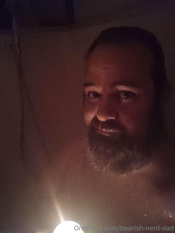 Here's some terrible pics of me showering by candlelight bc ..