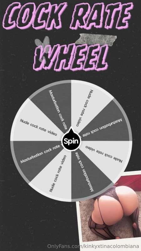 COCK RATE WHEEL 🤤Tip $15 to spin 🎀All cock rates are live & ..