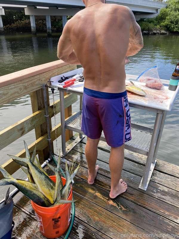 Cleaned up on mahi today. Had fun fighting some fat Bonita t..