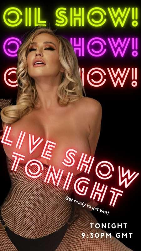 ⭐️⭐️Live Oil Show TONIGHT⭐️⭐️

Cum & get wet with me!!!💦
The..