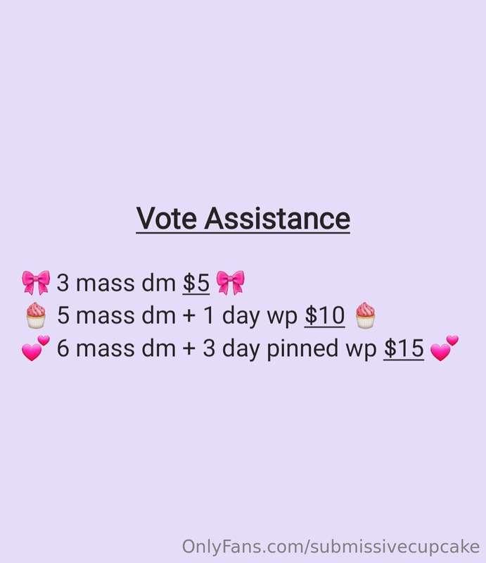 Need votes? I'll double vote you if you wall post share me, ..