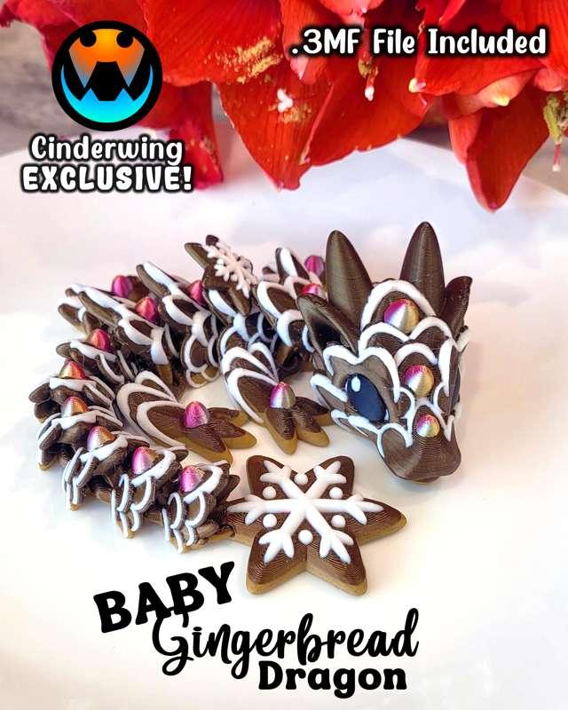 BABY Gingerbread Dragon!