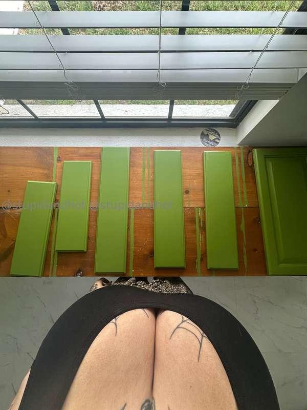 my pov while painting these damn cabinets