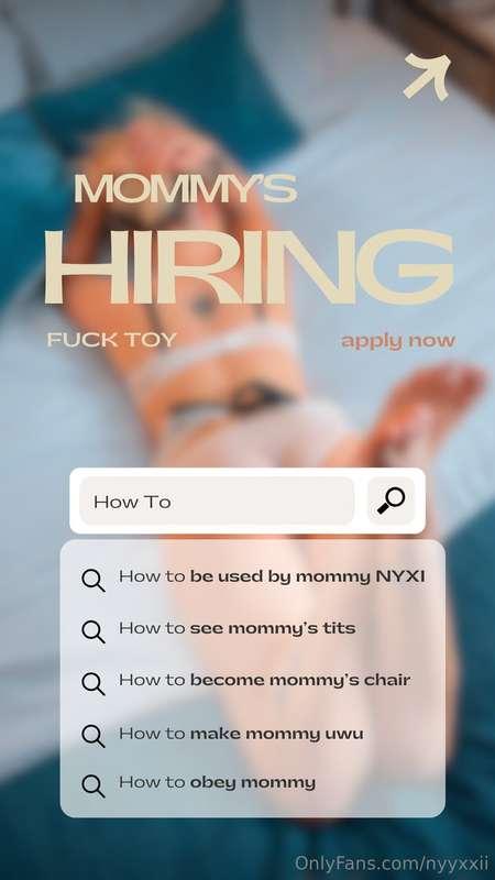 I'm hiring for a new toy! Hear ye, hear ye! 📢you want a domm..