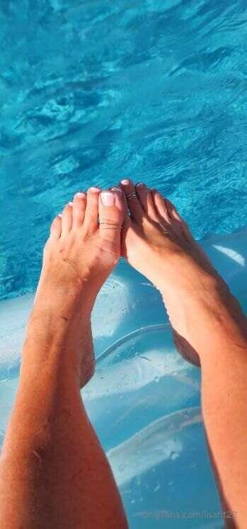 Feet pic bundle with freshly done French tip toes 😉