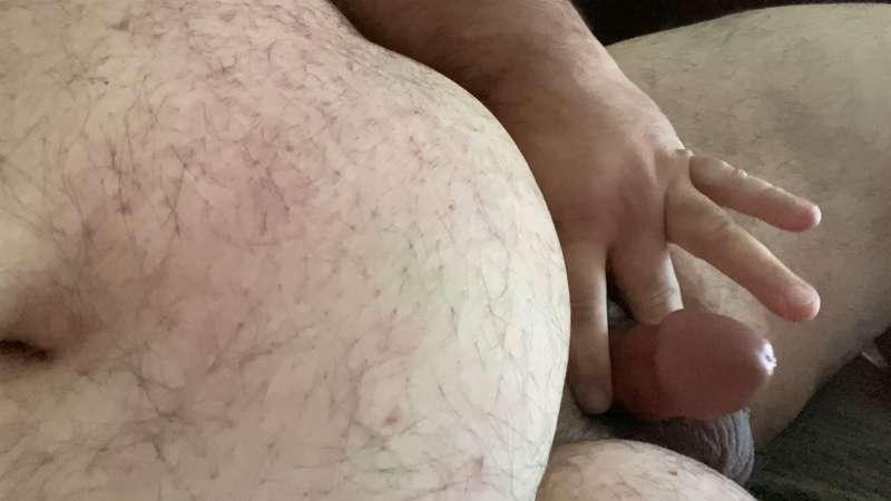 Rubbing my lil Nub