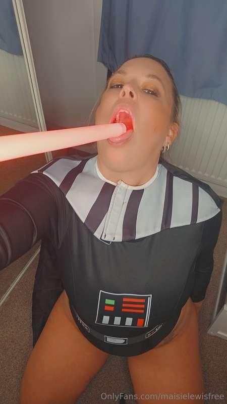 Can I play with your light sabre? 😈