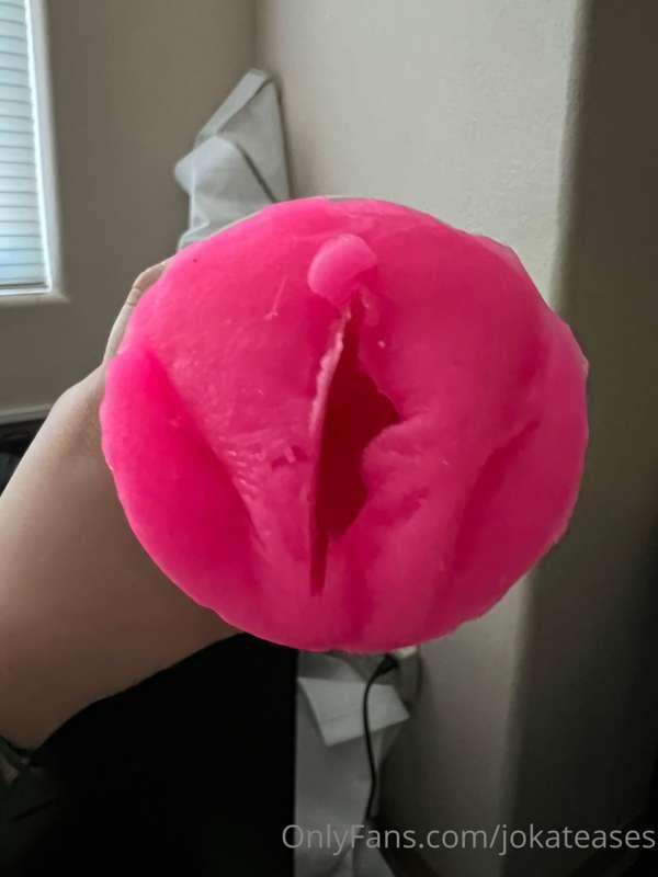 Made a pocket pussy of myself and couldn’t line up the cente..