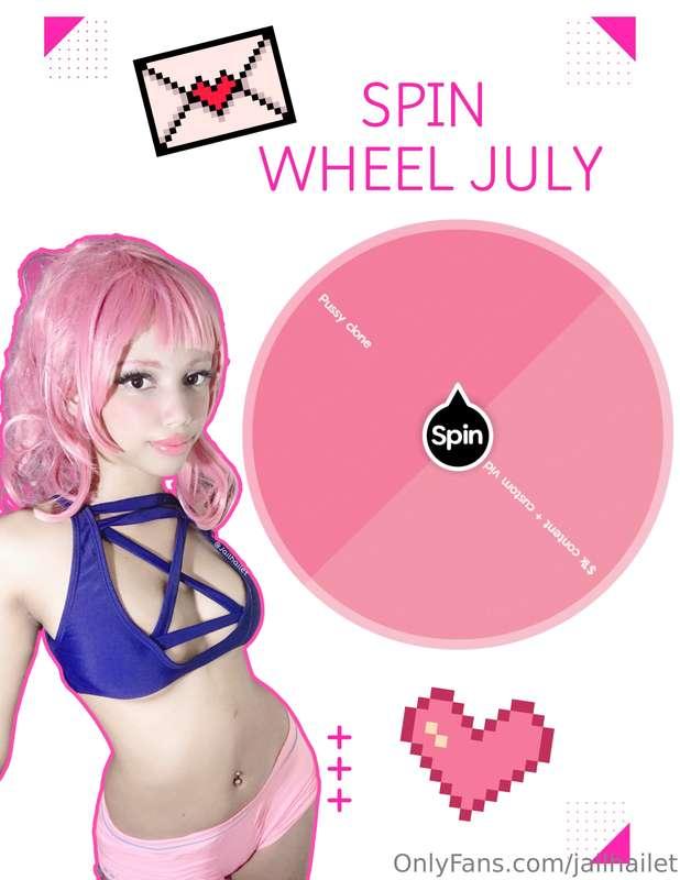 July Spin Wheel🥳Feel lucky today because I have the best spi..