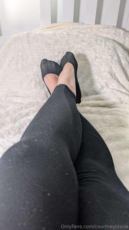 Thin Black Socks on my wide soles! 