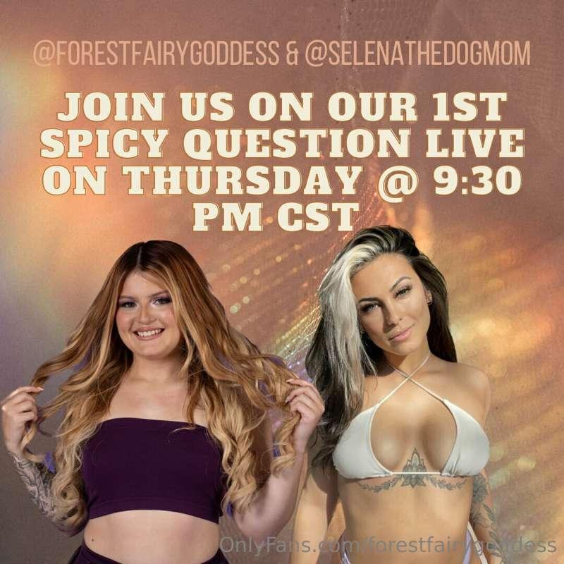 I am going live tonight at 9:30pm CST with my bestie @selena..