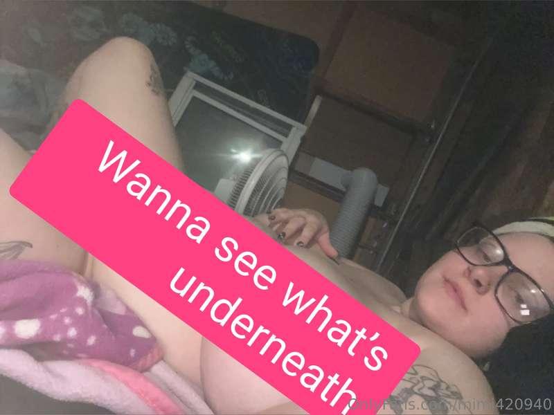 If you wanna see what underneath buy my next post.