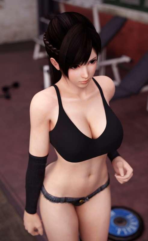 Black top & hotpants