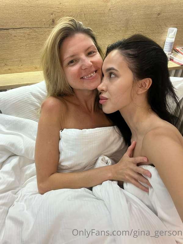 Me and amazing 🤩 @alyssabounty ❤️Had sensual sex in the bed ..