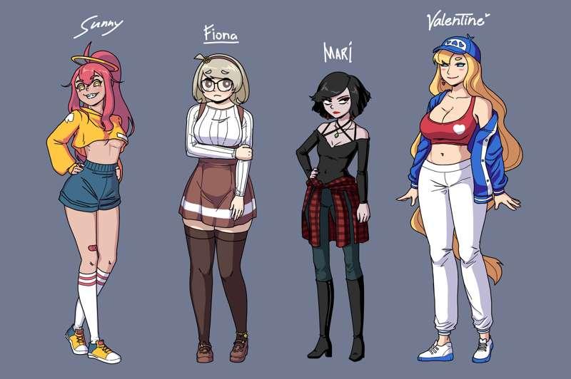 Some silly girls (Clothed, Underwear, Naked)
