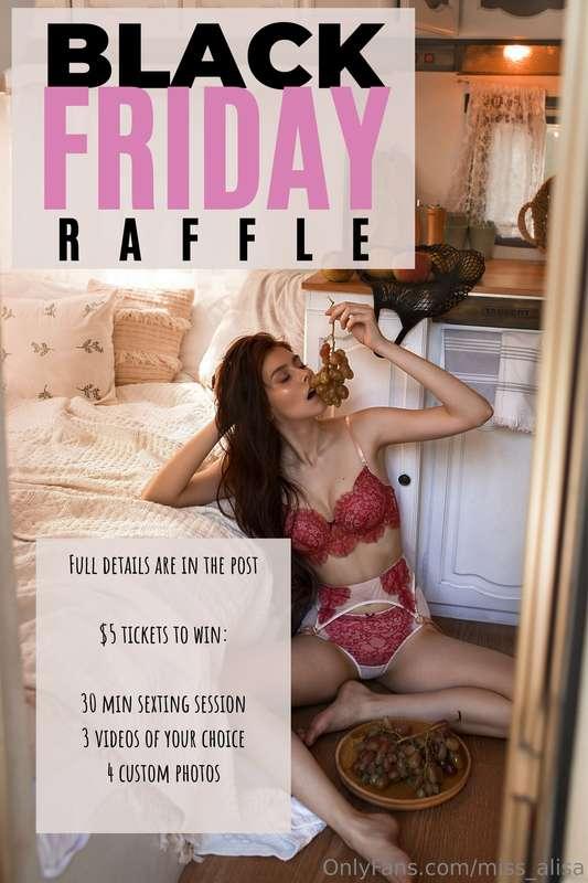 🖤🎇 **BLACK FRIDAY RAFFLE** 🖤🎇  Only today you can participat..