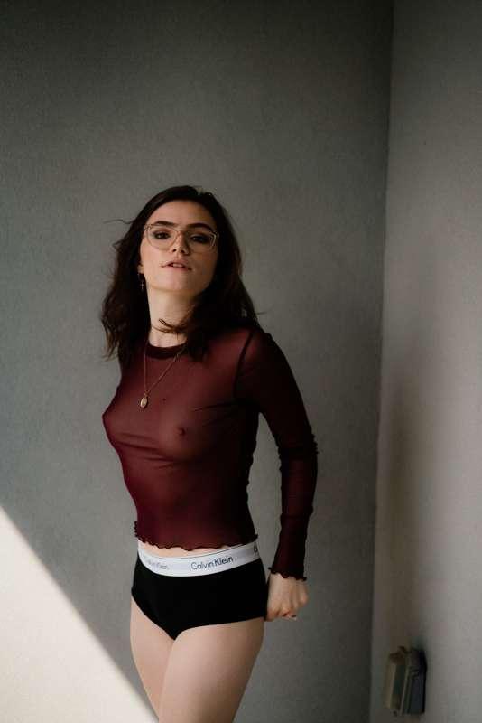 Sheer red Uncensored 