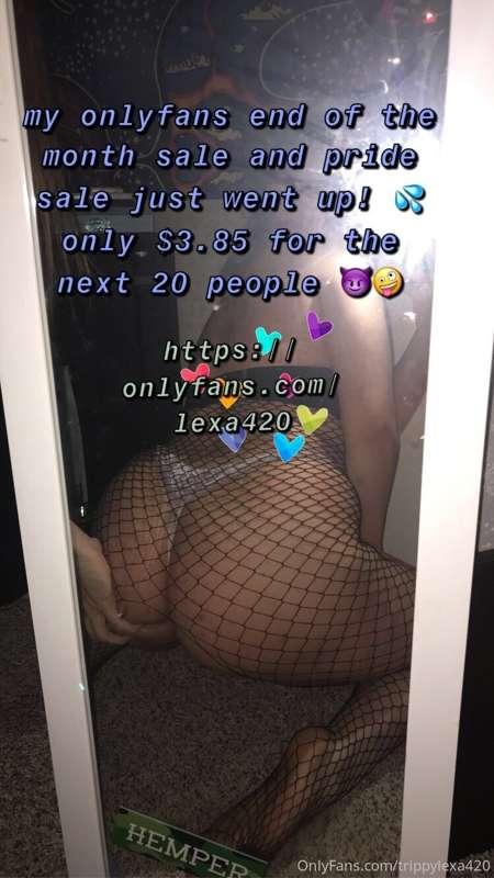 pride month sale! 🤤🌈 https://onlyfans.com/lexa420 for the ju..