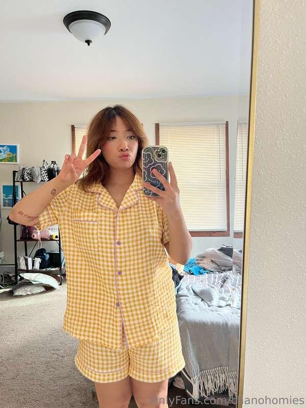 in my cute pjs