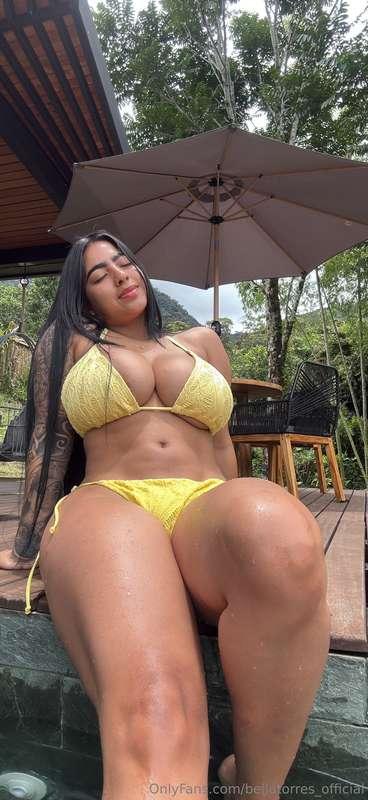 It's just the two of us today💦I left you a treat of our pool..