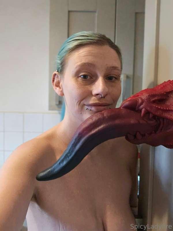 This **Dragon Tongue Dildo** is going to be so much fun, sid..