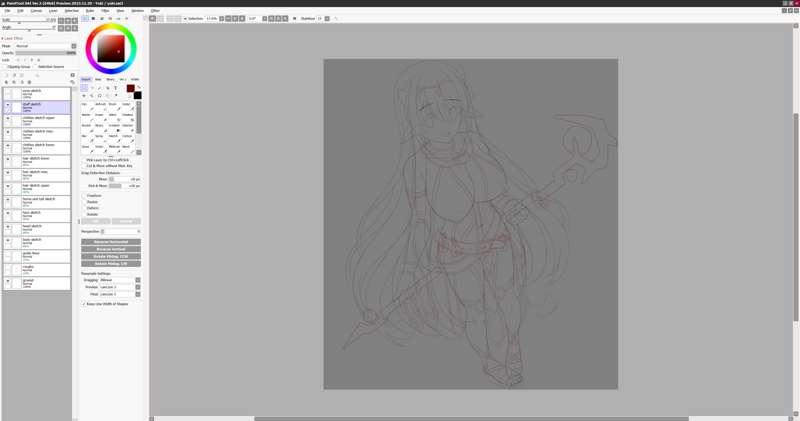 Progress on Yuki (OC commission)