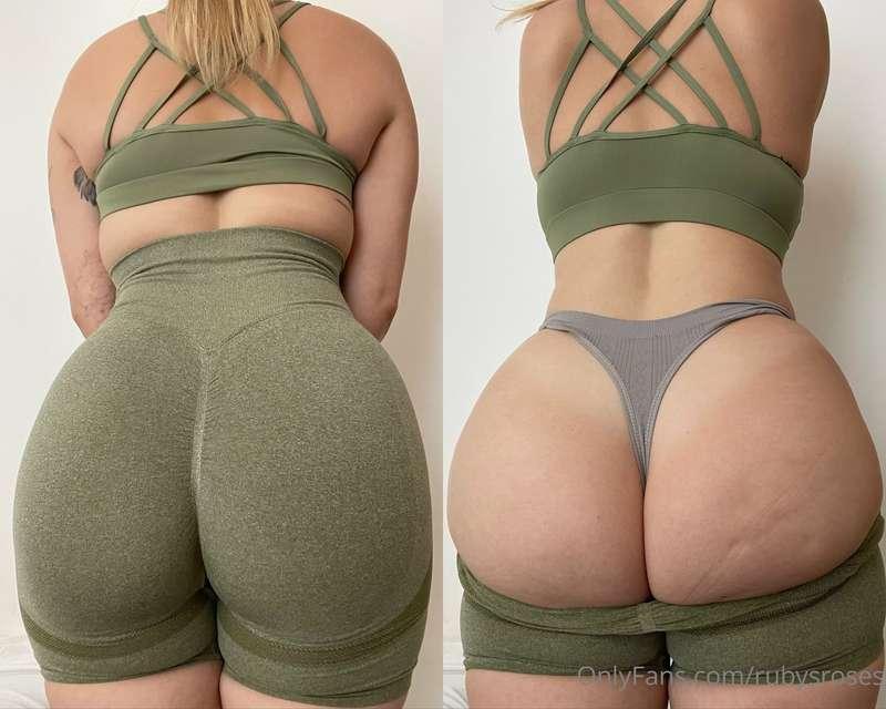 On/off from behind yoga pants style 🥵 who would eat my ass a..