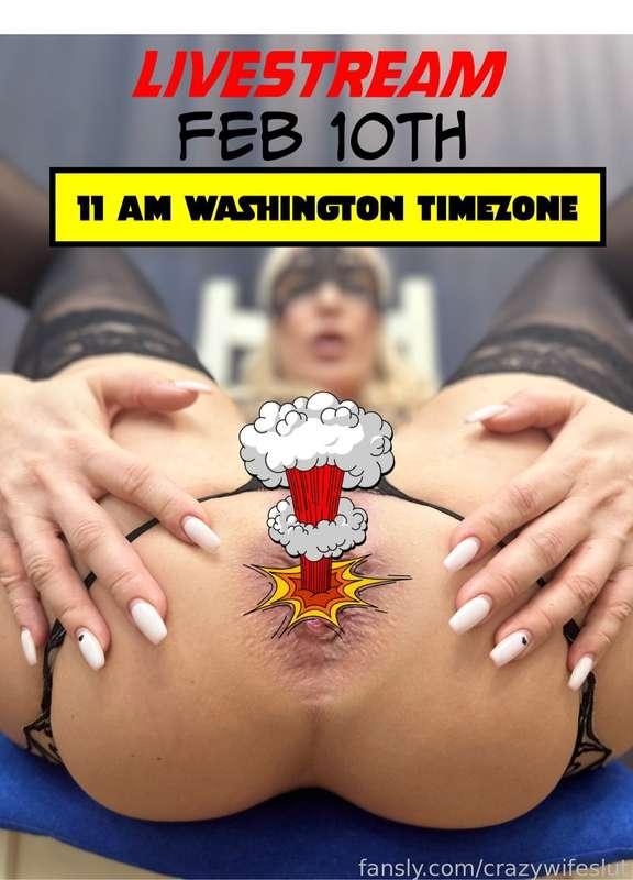 Let’s fun with my pussy together on my livestream 10th of February at 11:00 AM Washington timezone 🥳🤗🤩

#fyp #crazywifeslut #livestream 