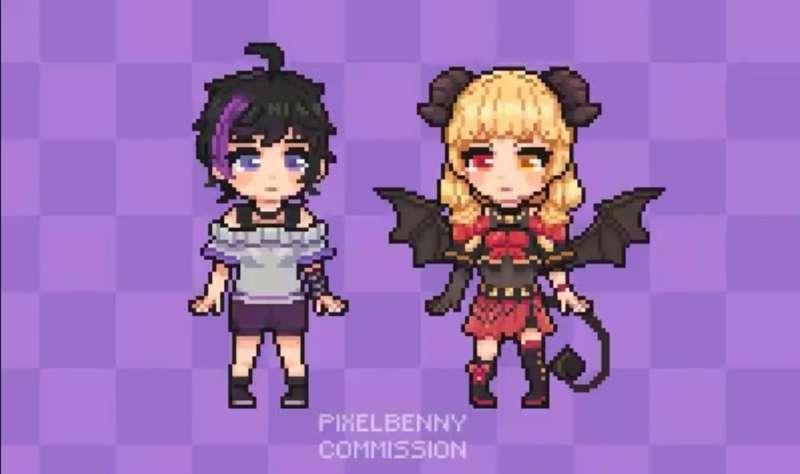 Pixelart Chiyo & Jinja