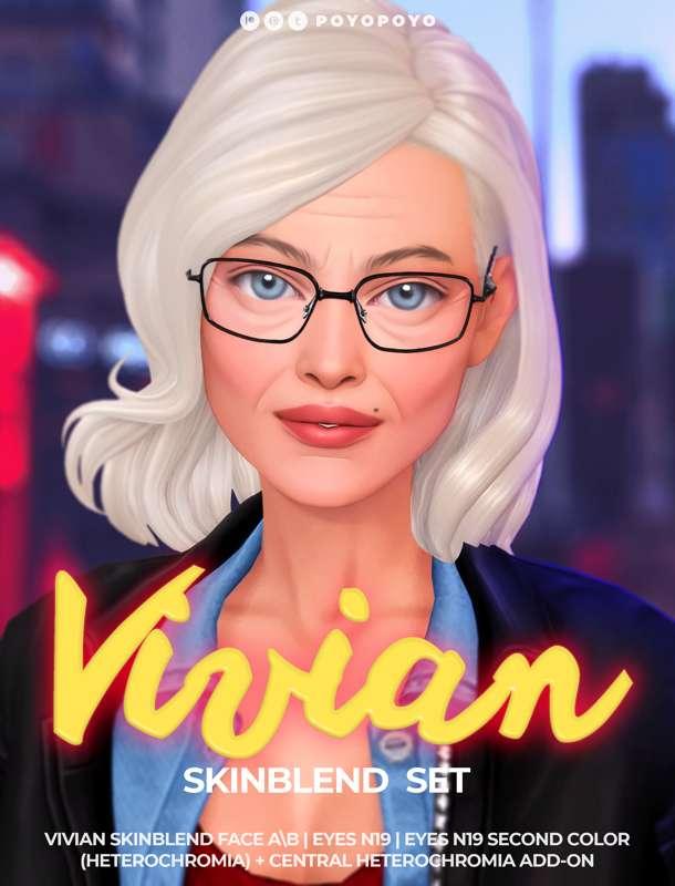 [PREVIEW]✨ VIVIAN SKINBLEND SET | Skinblend for Middle-Aged Sims💜