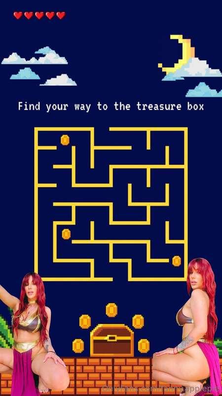 Find your way to the treasure box 📦Tip $7 to play!Once you’v..